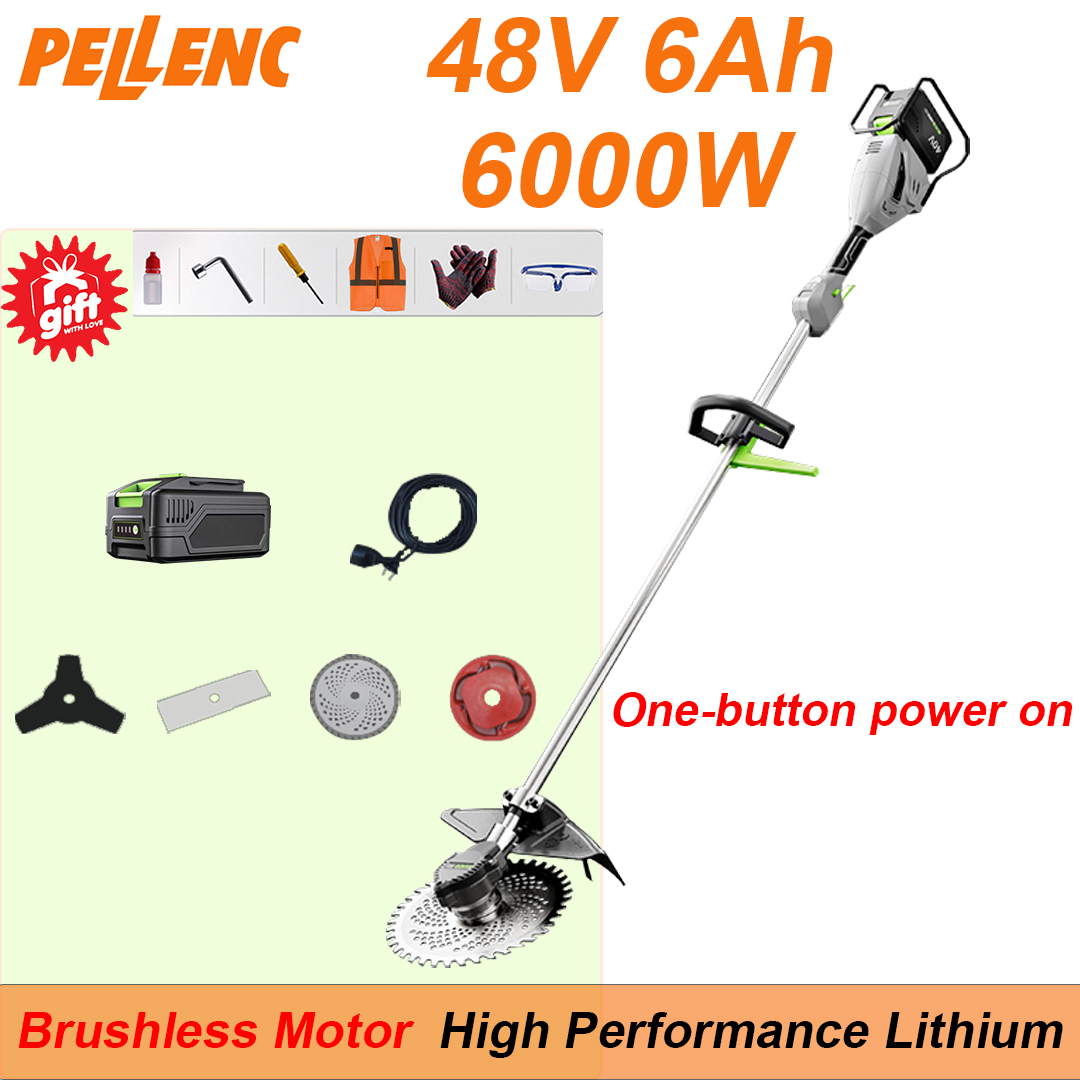 Batteria al litio da 48 V 6 Ah*1, testina funzionale sostituibile*4, caricatore rapido*1, borsa degli attrezzi*1, manuale di istruzioni*1, potenza elevata da 6000 W, avvio con un pulsante, può funzionare ininterrottamente per 10 ore, cinque anni di garanzia.